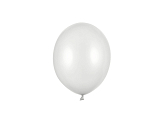Strong Balloons 12cm, Metallic Silver Snow (1 pkt / 100 pc.)