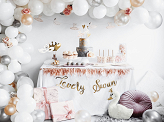 Strong Balloons 12cm, Metallic Silver Snow (1 pkt / 100 pc.)
