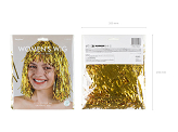 Foil wig, gold