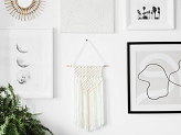 Macrame, off-white, 30x49cm