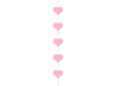 Garland Hearts, pink, 3,5 m