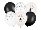 Balloons 30 cm, Spiders, mix (1 pkt / 6 pc.)