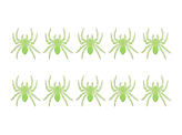 Small glow-in-the-dark spiders (1 pkt / 10 pc.)