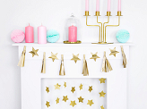 Paper garland Stars, gold, 1.3m