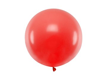 Round balloon 60 cm, Pastel Poppy Red