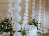 Linking balloons, 33 cm, white (1 pkt / 20 pc.)