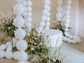 Linking balloons, 33 cm, white (1 pkt / 20 pc.)