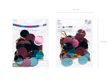 Metallic Garland Circles, color mix, 2.2 m