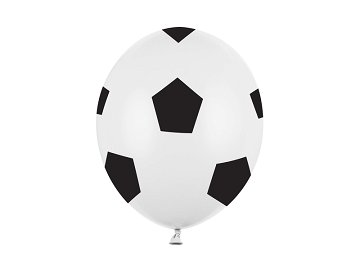 Balloons 30cm, Football, Pure White (1 pkt / 50 pc.)