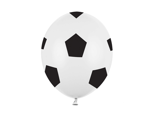 Balloons 30cm, Football, Pure White (1 pkt / 50 pc.)