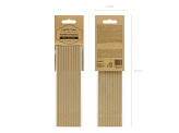 Paper straws, kraft, 19.5cm (1 pkt / 10 pc.)