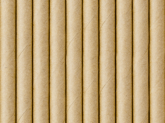 Paper straws, kraft, 19.5cm (1 pkt / 10 pc.)