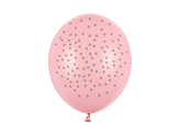 Balloons 30cm, Dots, Pastel Baby Pink (1 pkt / 6 pc.)