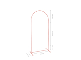 Backdrop stand, midi arch, dusty pink, 80x180 cm