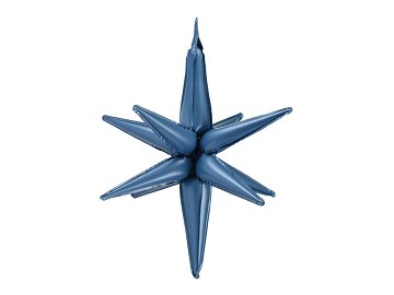 3D foil balloon Star, 105cm, navy blue
