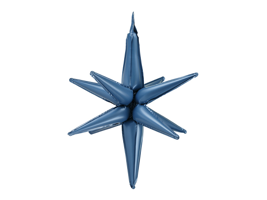 3D foil balloon Star, 105cm, navy blue