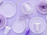 Paper Cups, lavender, 250ml (1 pkt / 6 pc.)