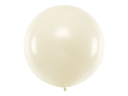 Round Balloon 1m, Metallic Pearl