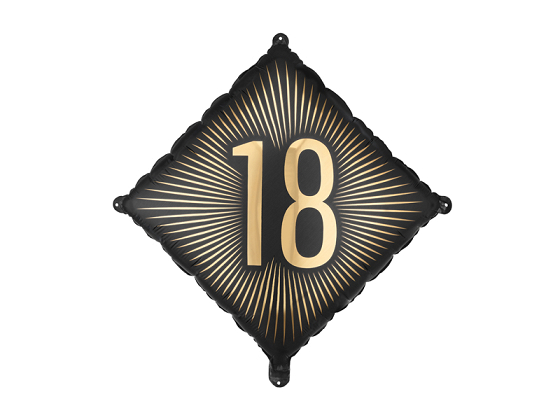 Foil Balloon ''18'', 46x46 cm, mix