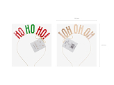 Headband HO HO HO!, mix, 17.5x20cm