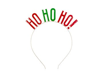 Headband HO HO HO!, mix, 17.5x20cm