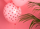 Balloons 30 cm, Hearts, Pastel Baby Pink (1 pkt / 6 pc.)