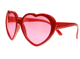 Glasses Hearts, red