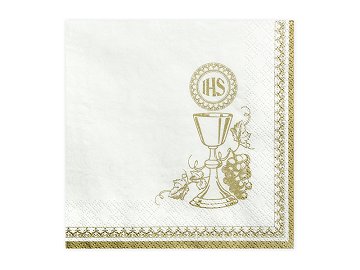 Napkins Chalice, white, 33 x 33 cm (1 pkt / 20 pc.)