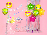 Party curtain, holographic, 90 x 250cm