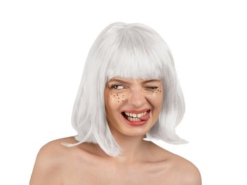 Cleopatra wig, white