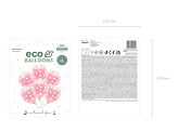 Pastel Eco Balloons 33 cm, Dots, light pink (1 pkt / 6 pc.)