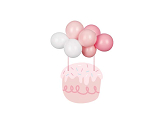 Balloon cake topper, pink, 29 cm
