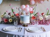 Balloon cake topper, pink, 29 cm