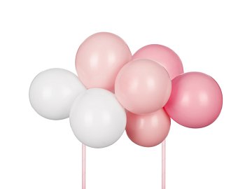 Balloon cake topper, pink, 29 cm