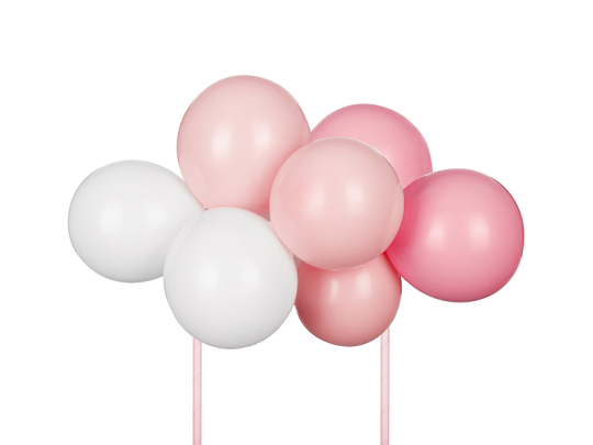 Balloon cake topper, pink, 29 cm