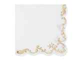 Ornament Napkins, 33x33 cm, white (1 pkt / 12 pc.)