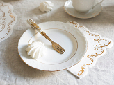 Ornament Napkins, 33x33 cm, white (1 pkt / 12 pc.)