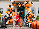 Standing Foil Balloon 3D Pumpkin, 58x58 cm, mix	