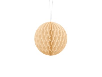 Honeycomb Ball, light cream, 10cm