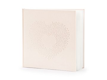 Guest Book, light pink, 20.5 x 20.5 cm, 22 pages