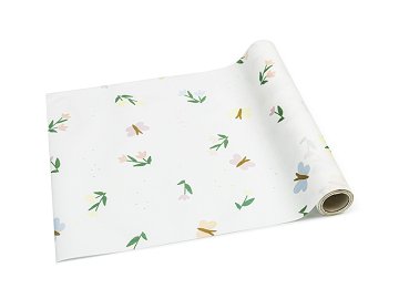 Nonwoven Runner Flowers and Butterflies, mix, 40 x 500 cm