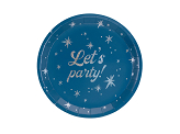 Plates Let's party!, 23 cm, navy blue (1 pkt / 6 pc.)