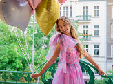Foil balloon Heart, 75x64,5 cm, light pink