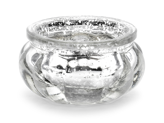 Candle holder, silver, 3cm (1 pkt / 4 pc.)