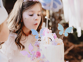 Cake toppers Butterflies, 9 x 6.5 cm, mix (1 pkt / 9 pc.)