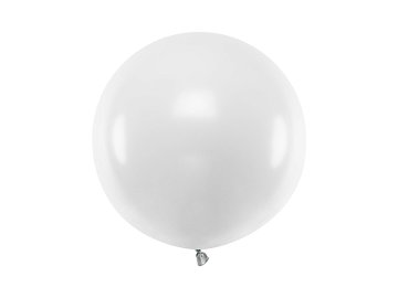 Round balloon 60 cm, Pastel Pure White