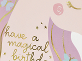 Birthday Card Unicorn, mix, 15x18.5cm