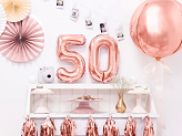 Foil Balloon Number ''5'', 35cm, rose gold