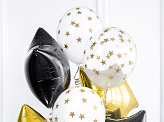 Balloons 30cm, Stars, Crystal Clear (1 pkt / 6 pc.)