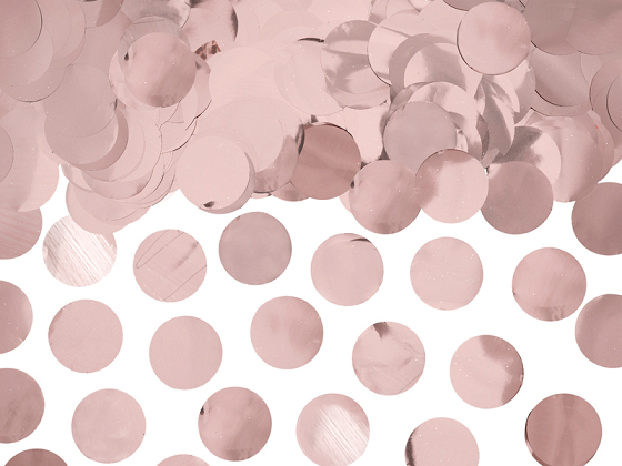 Confetti Circles, rose gold, 15g
